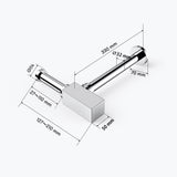 glasvilla Scarico per Lavabo e Mobile Sottolavabo, Sifone Antiodore, Materiale: Ottone, Filettatura di Collegamento