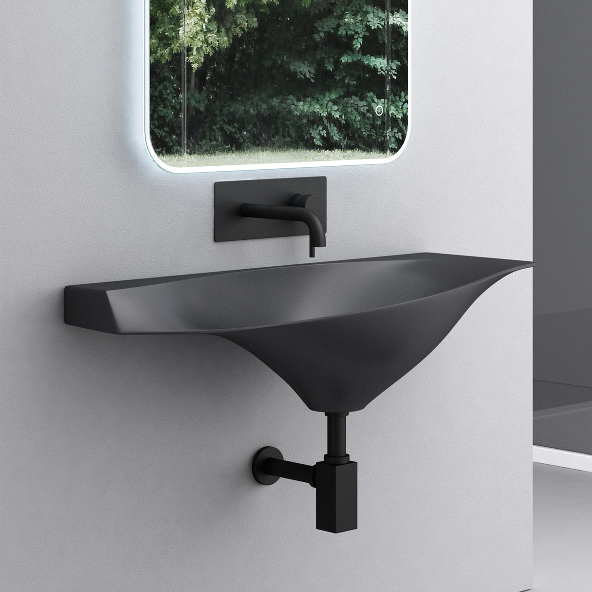 glasvilla Scarico per Lavabo e Mobile Sottolavabo, Sifone Antiodore, Materiale: Ottone, Filettatura di Collegamento