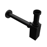 glasvilla Scarico per Lavabo e Mobile Sottolavabo, Sifone Antiodore, Materiale: Ottone, Filettatura di Collegamento