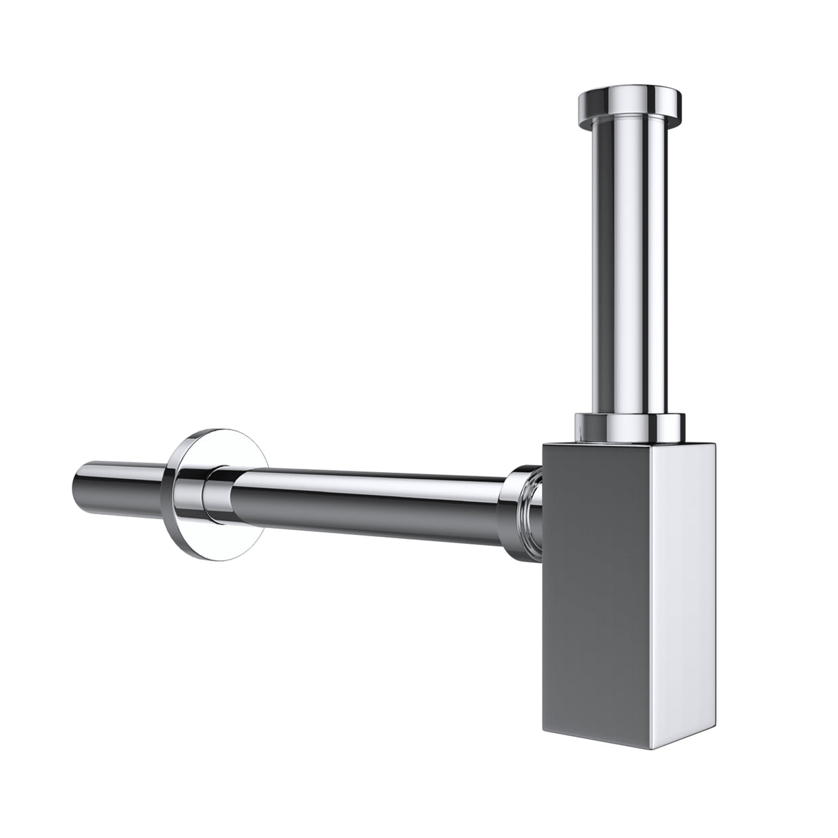 glasvilla Scarico per Lavabo e Mobile Sottolavabo, Sifone Antiodore, Materiale: Ottone, Filettatura di Collegamento