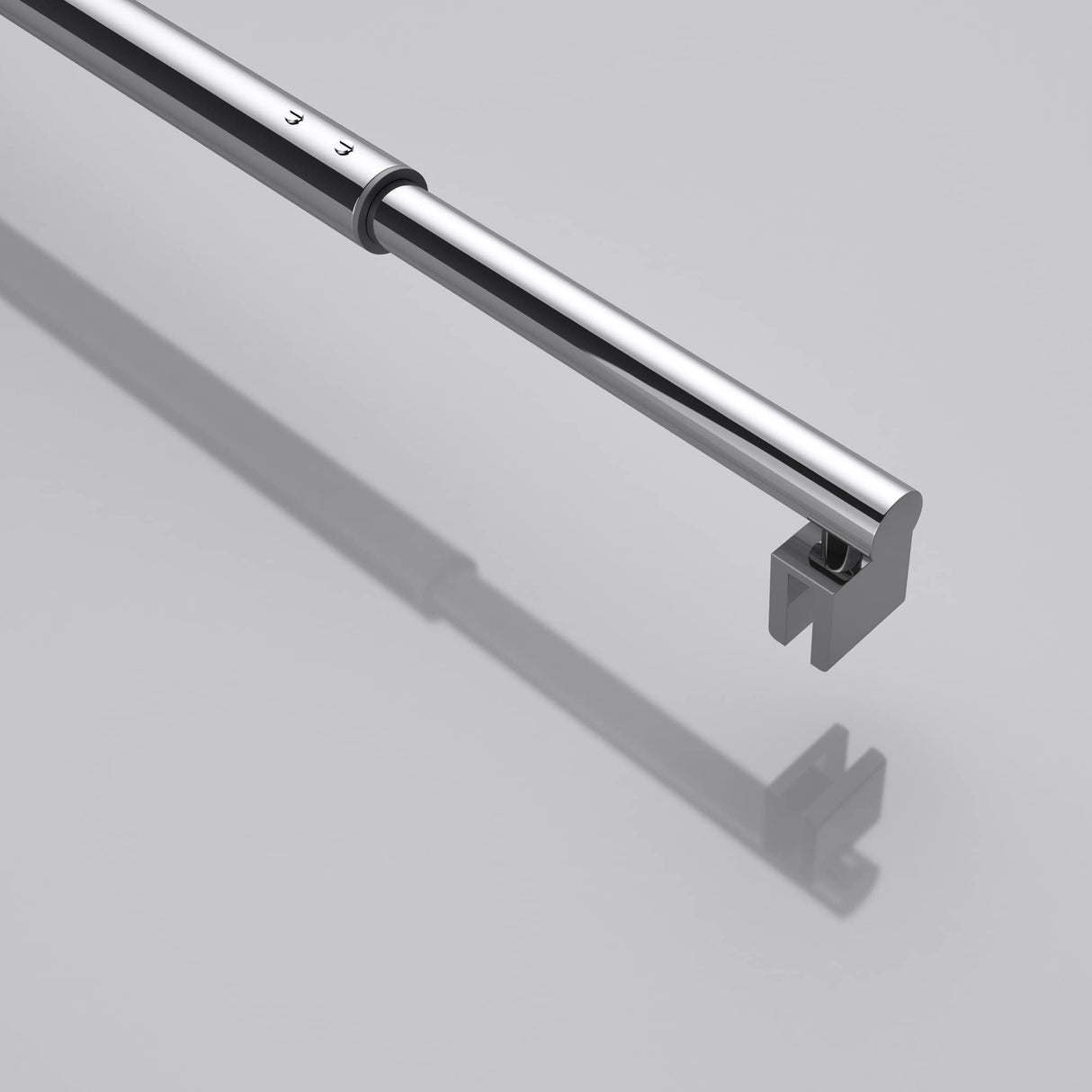 Barre de support pour paroi de douche Glasvilla | Stabilisateur de paroi vitrée pour douches à l'italienne | Pivote à 180° pour verre de 6 à 10 mm d'épaisseur