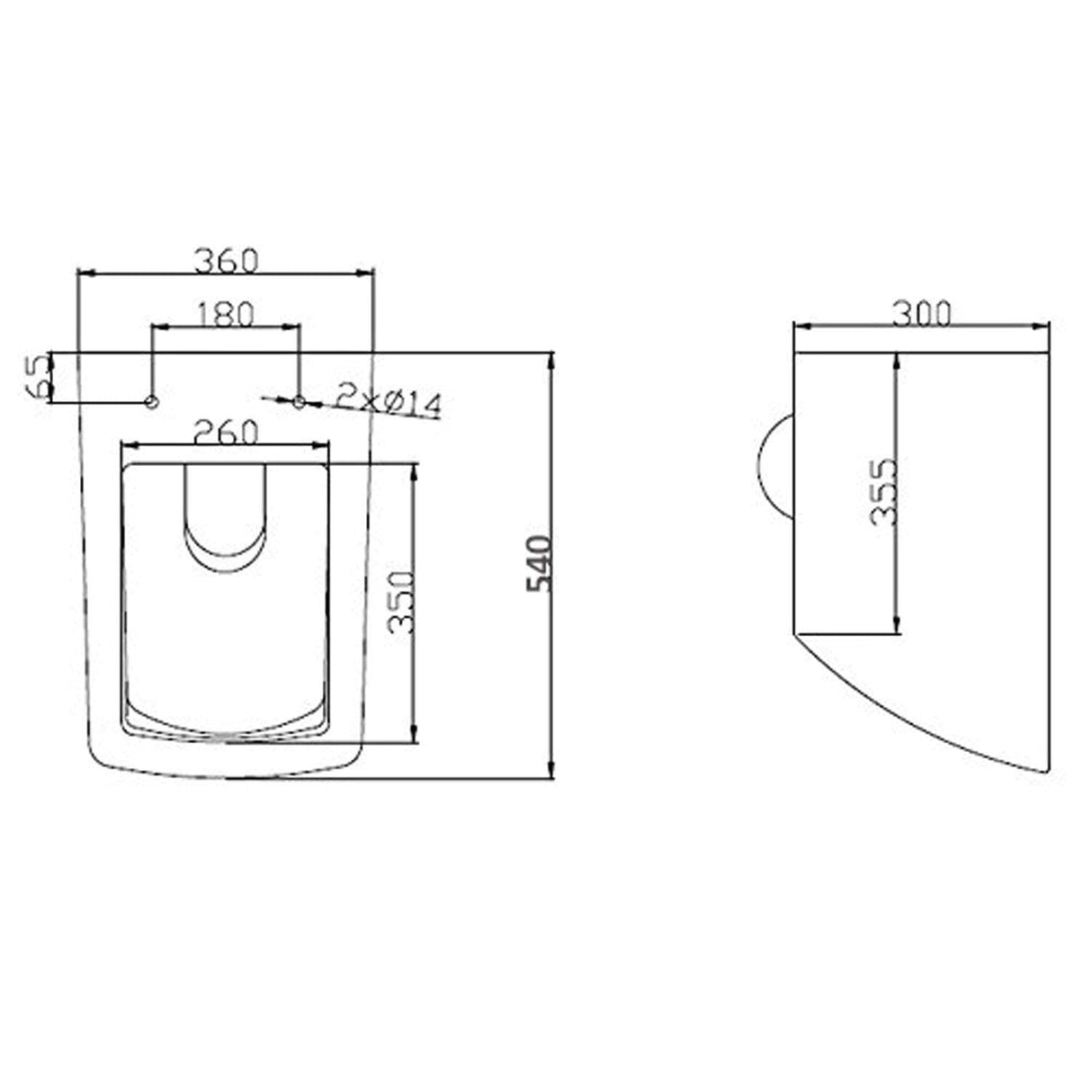 Glasvilla Design – Inodoro suspendido sin reborde en cerámica blanca con asiento Soft-Close