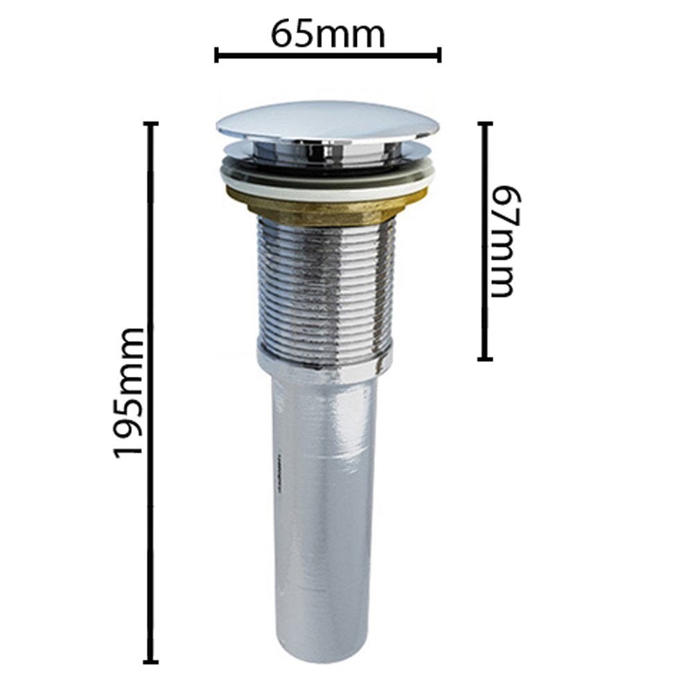 Bouchon de lavabo Glasvilla | Bouchon de lavabo compatible avec tous les lavabos DIN