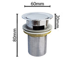 Bouchon de lavabo Glasvilla | Bouchon de lavabo compatible avec tous les lavabos DIN