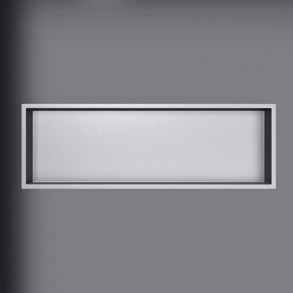 glasvilla Nicchia a Parete in Acciaio Inox Mensola Doccia a Muro a Incasso Piastrellabile Facile da Montare