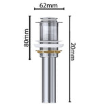 Bouchon de lavabo Glasvilla | Bouchon de lavabo compatible avec tous les lavabos DIN