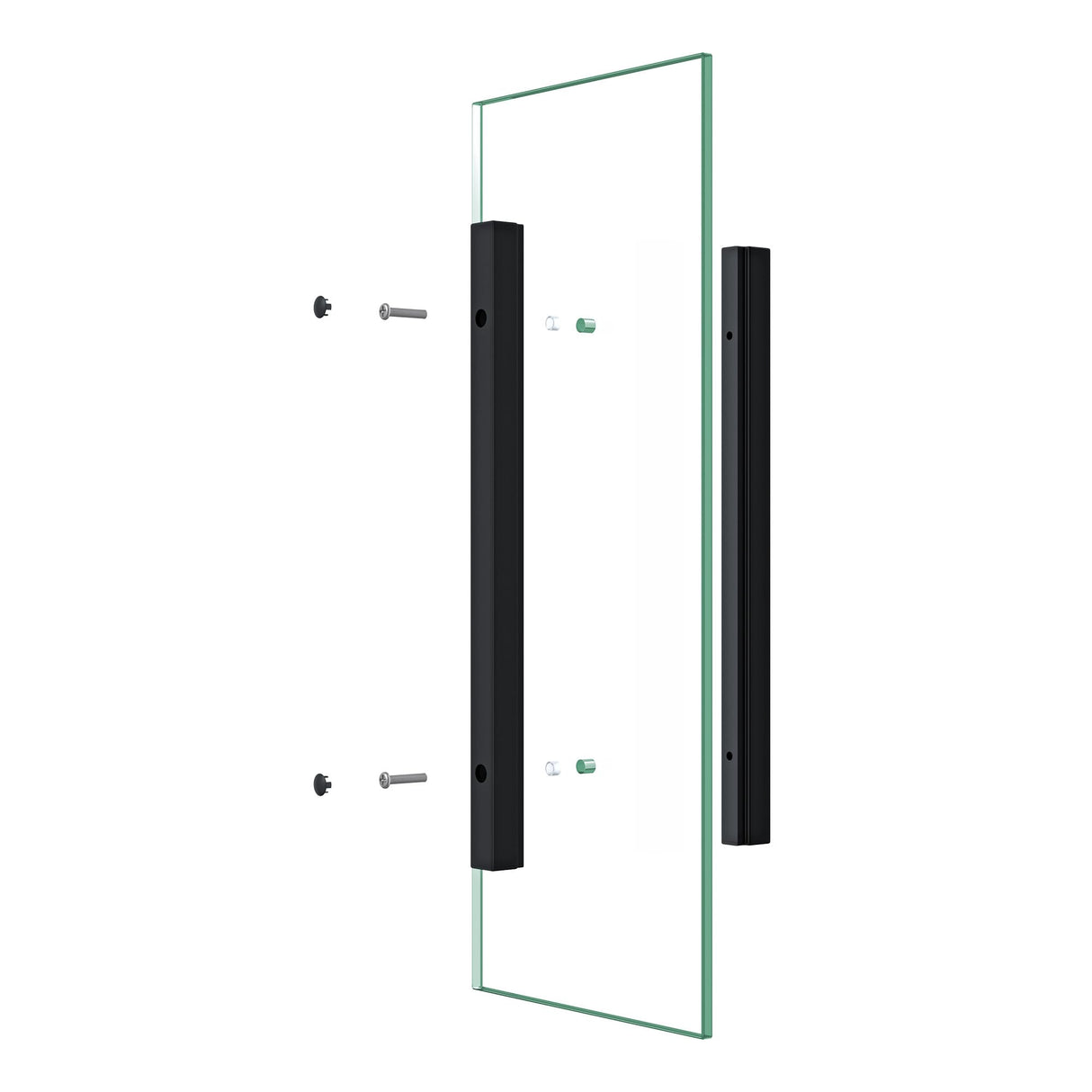 Poignée de porte Glasvilla, bouton de porte intérieure, poignée de porte de douche, poignée de barre, poignées de porte en verre, poignée de poussée