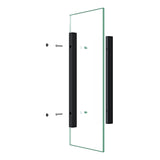 Poignée de porte Glasvilla, bouton de porte intérieure, poignée de porte de douche, poignée de barre, poignées de porte en verre, poignée de poussée