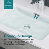 lavabo Glasvilla, lavabo encastré, meuble vasque, lavabo encastré en fonte minérale Col02