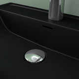 Lavabo Glasvilla, lavabo encastré, vasque rectangulaire en matériau minéral moulé avec trop-plein, Col8