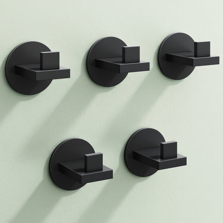 Glasvilla Design – Ganchos de pared de acero inoxidable Stalo-08 / Stalo-09 con montaje adhesivo o atornillado