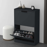 Glasvilla armoire à chaussures coffre à chaussures basculeur à chaussures LxPxH : 60x28x89 cm meuble à chaussures étroit meuble à chaussures01