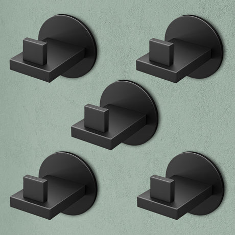 Glasvilla Design – Ganchos de pared de acero inoxidable Stalo-08 / Stalo-09 con montaje adhesivo o atornillado