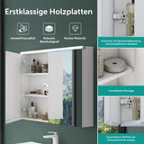 glasvilla Armoire de Toilette avec Éclairage LED Armoire de Toilette Armoire Murale Miroir de Salle de Bain Spiegelschrank-03