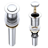 Bouchon de lavabo Glasvilla | Bouchon de lavabo compatible avec tous les lavabos DIN