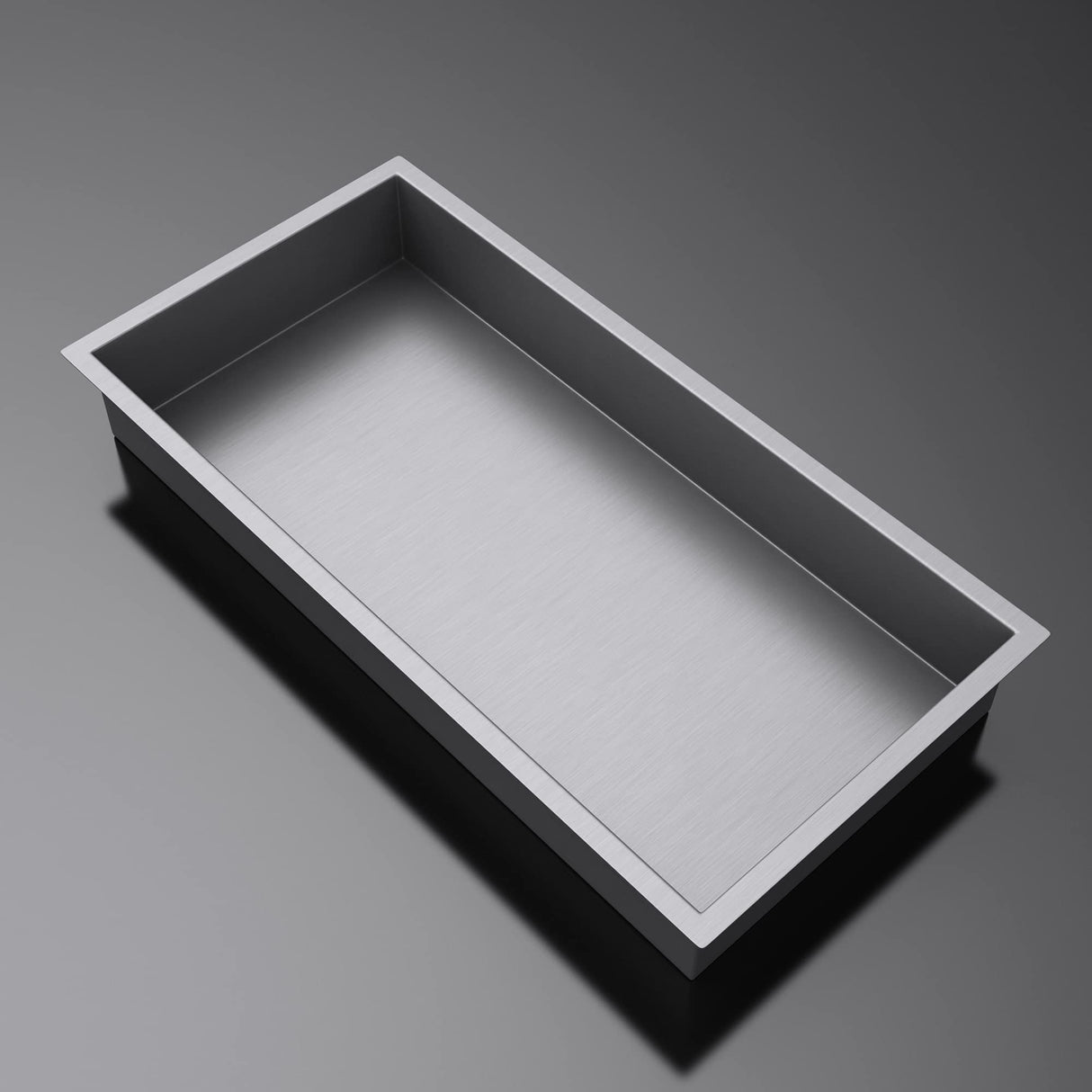 glasvilla Nicchia a Parete in Acciaio Inox Mensola Doccia a Muro a Incasso Piastrellabile Facile da Montare