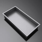 glasvilla Nicchia a Parete in Acciaio Inox Mensola Doccia a Muro a Incasso Piastrellabile Facile da Montare