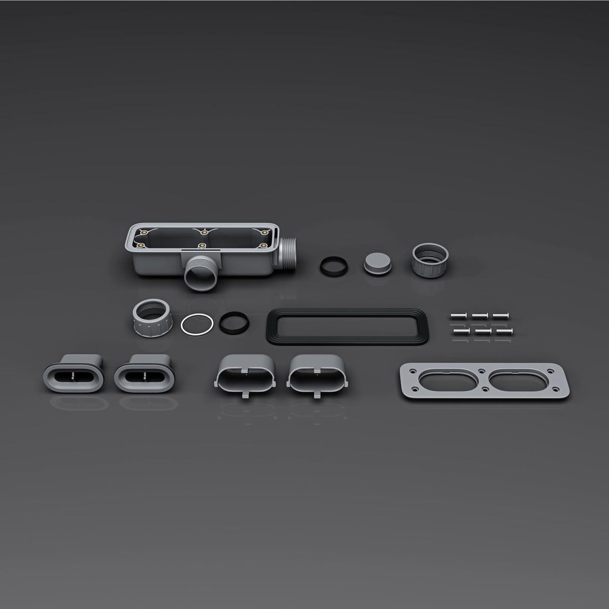 glasvilla Bonde de Douche pour Receveur de Douche Diamètre de la Douche 40 mm Trou d’Évacuation 90 mm AL001