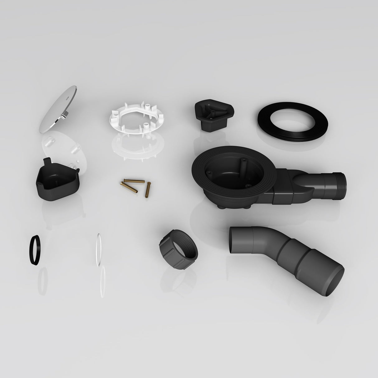 glasvilla Bonde de Douche pour Receveur de Douche Diamètre de la Douche 40 mm Trou d’Évacuation 90 mm AL001