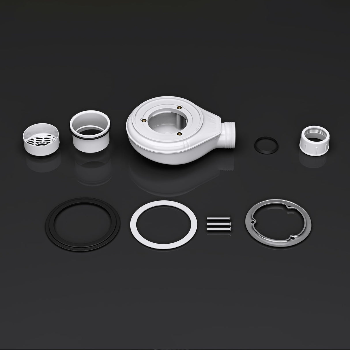 glasvilla Bonde de Douche pour Receveur de Douche Diamètre de la Douche 40 mm Trou d’Évacuation 90 mm AL001