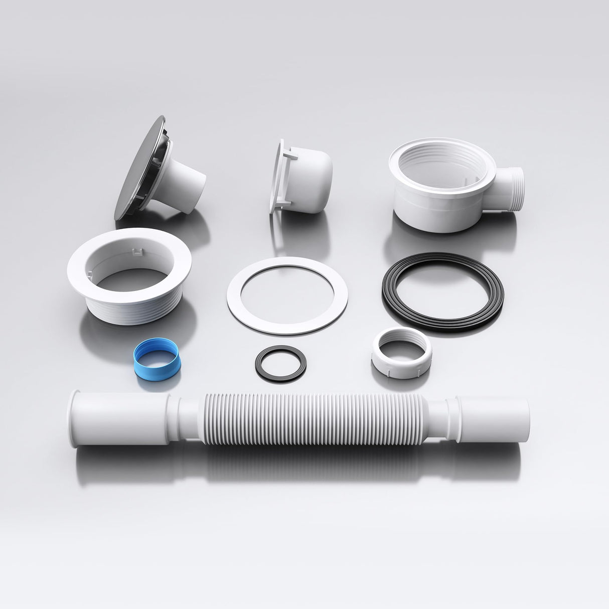 glasvilla Bonde de Douche pour Receveur de Douche Diamètre de la Douche 40 mm Trou d’Évacuation 90 mm AL001