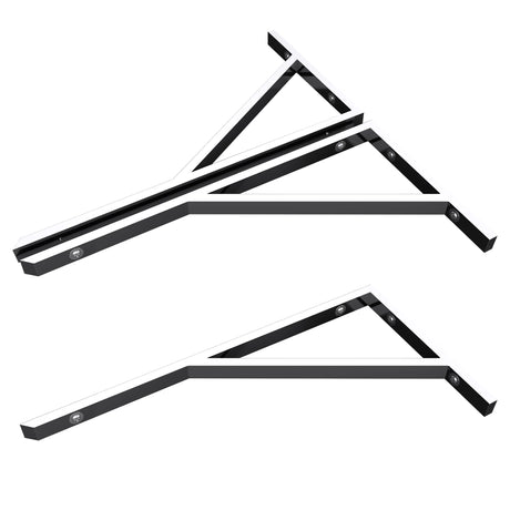 Support mural de lavabo en acier inoxydable Glasvilla Design WH02