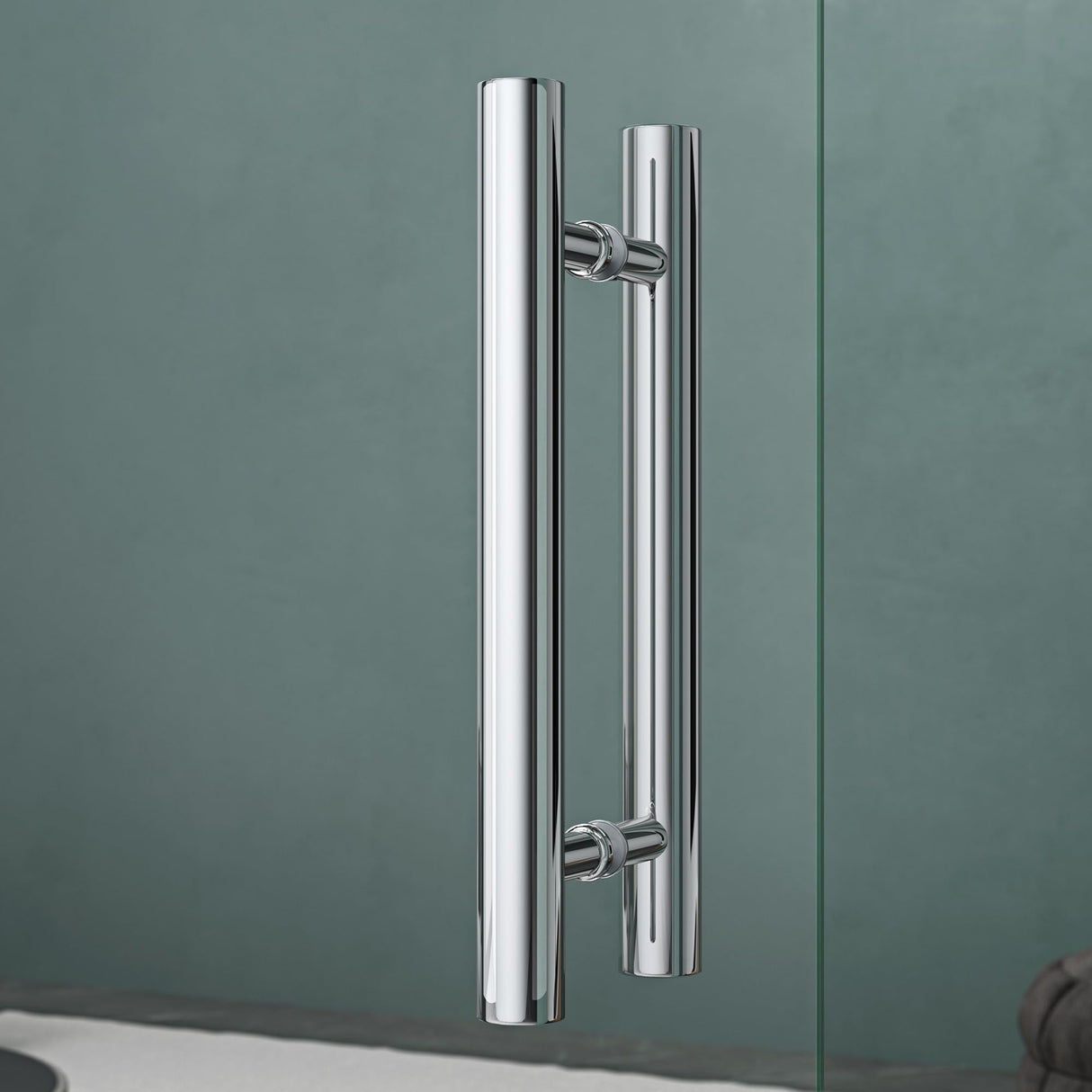 Poignée de porte Glasvilla, bouton de porte intérieure, poignée de porte de douche, poignée de barre, poignées de porte en verre, poignée de poussée