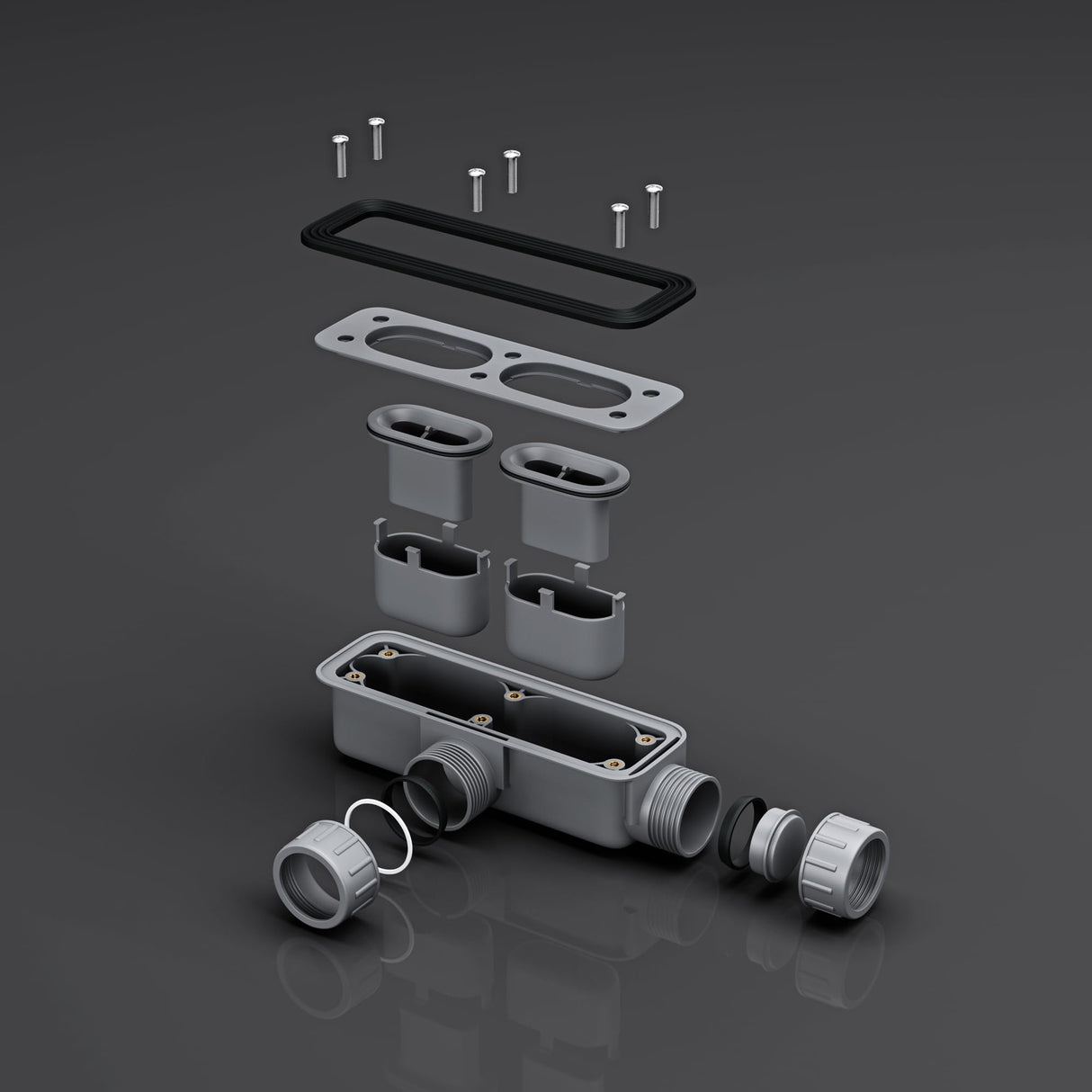 glasvilla Bonde de Douche pour Receveur de Douche Diamètre de la Douche 40 mm Trou d’Évacuation 90 mm AL001