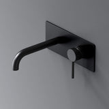 Robinet mural Glasvilla, élégant robinet chromé pour lavabo, corps de montage inclus