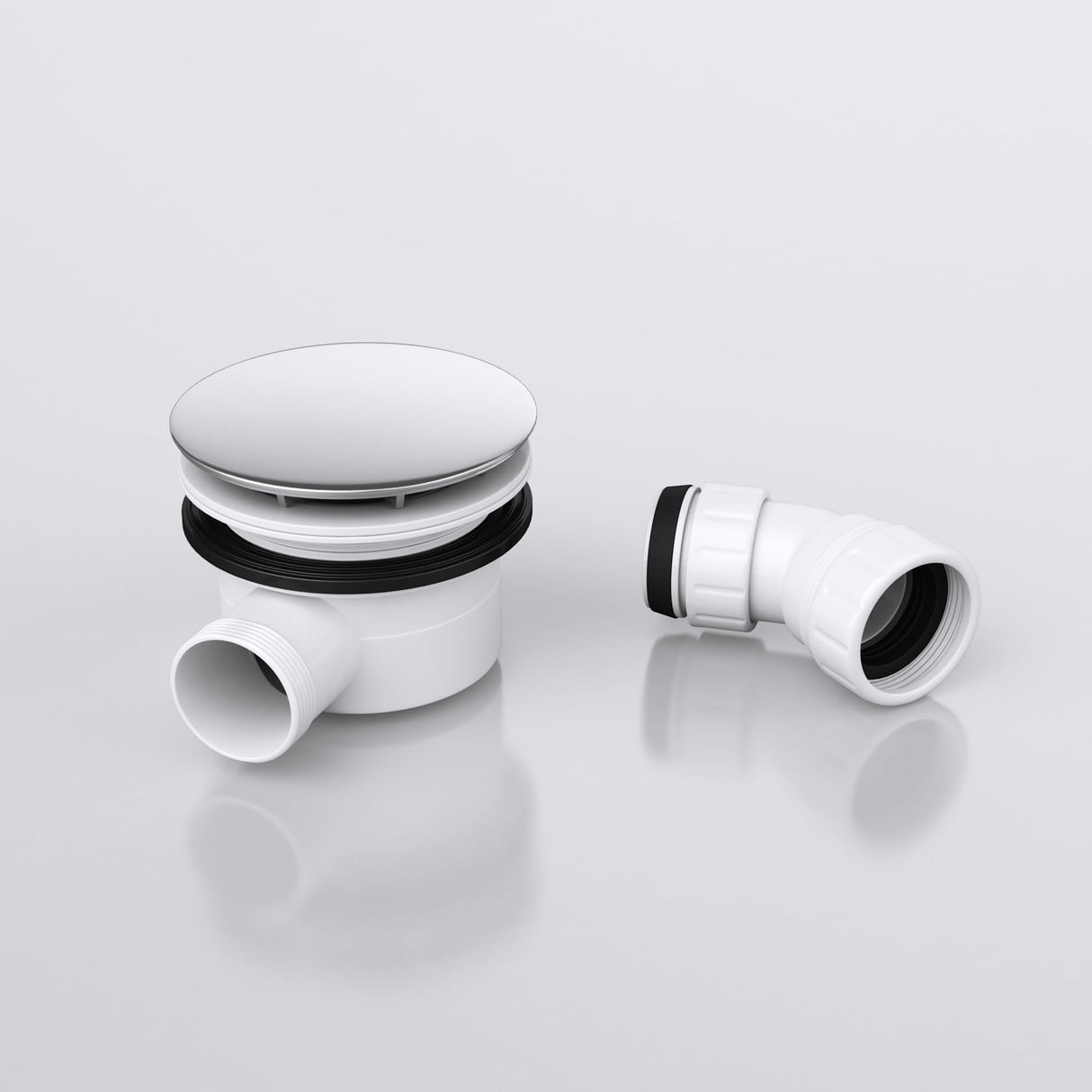 glasvilla Bonde de Douche pour Receveur de Douche Diamètre de la Douche 40 mm Trou d’Évacuation 90 mm AL001