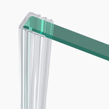 glasvilla Duschdichtung Dichtung Dusche Glastür für 6mm - 10mm Glasstärke Ersatzdichtung Duschwand Wanddichtung