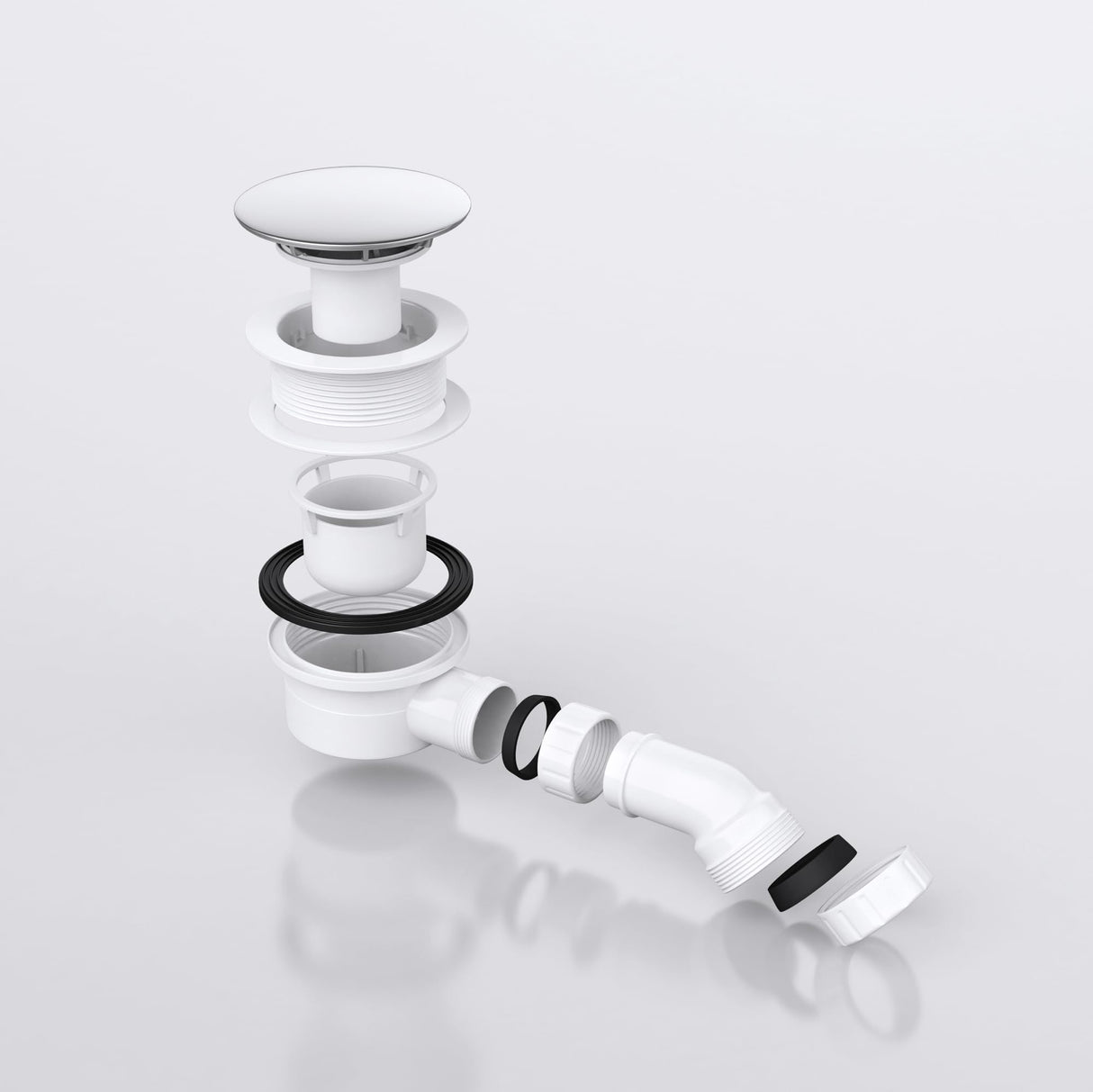 glasvilla Bonde de Douche pour Receveur de Douche Diamètre de la Douche 40 mm Trou d’Évacuation 90 mm AL001