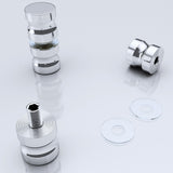 Poignée de porte Glasvilla, bouton de porte intérieure, poignée de porte de douche, poignée de barre, poignées de porte en verre, poignée de poussée