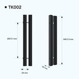 Poignée de porte Glasvilla, bouton de porte intérieure, poignée de porte de douche, poignée de barre, poignées de porte en verre, poignée de poussée