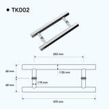 Poignée de porte Glasvilla, bouton de porte intérieure, poignée de porte de douche, poignée de barre, poignées de porte en verre, poignée de poussée