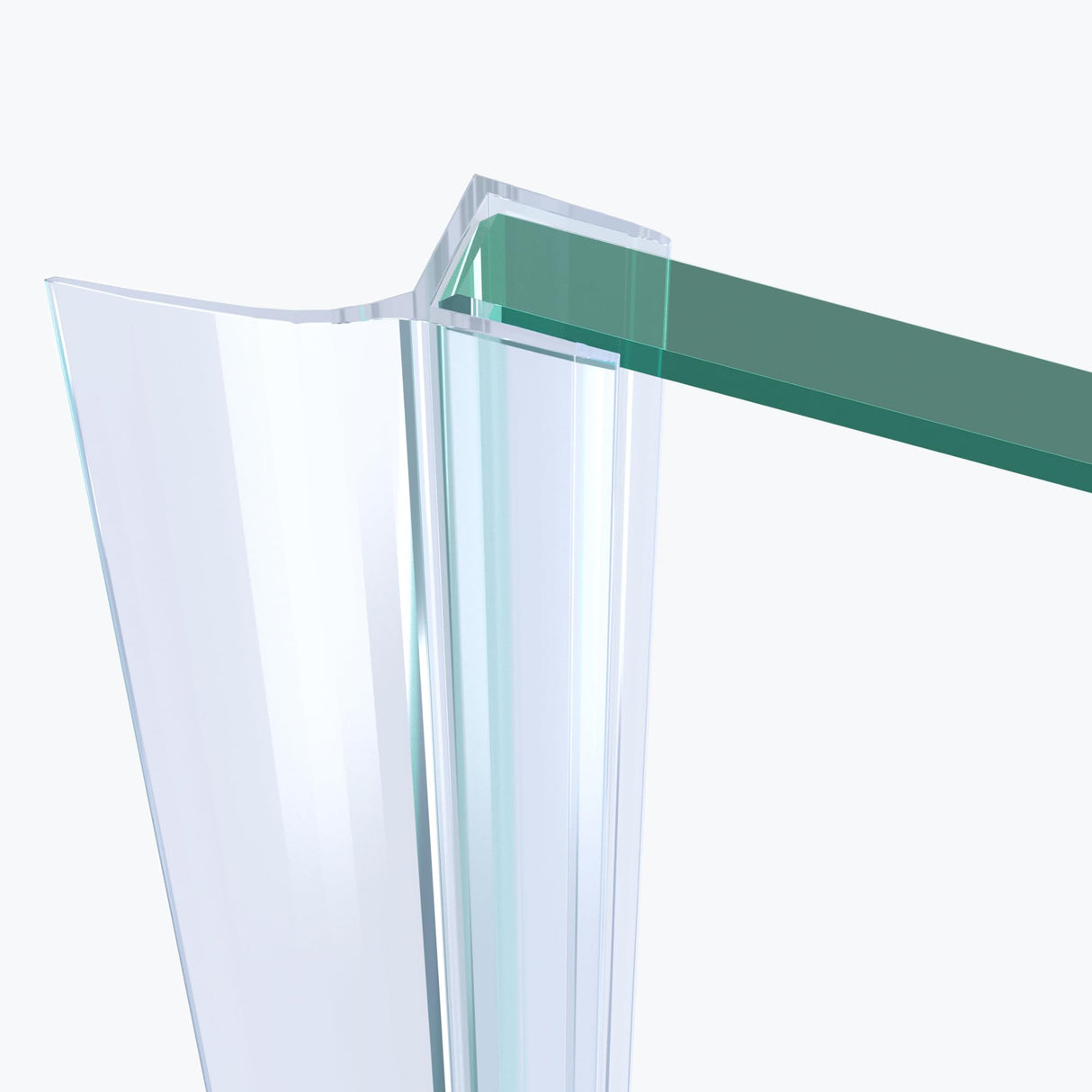 Joint de douche Glasvilla, rebord de douche | Joint de porte de douche pour verre de 6 à 8 mm d'épaisseur | Joint de remplacement pour porte/paroi de douche, droit