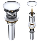 Bouchon de lavabo Glasvilla | Bouchon de lavabo compatible avec tous les lavabos DIN