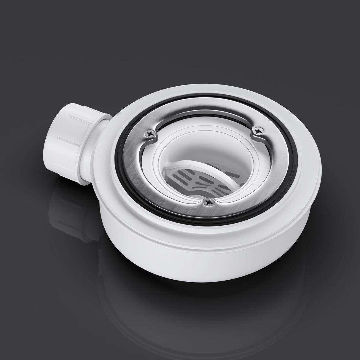 glasvilla Bonde de Douche pour Receveur de Douche Diamètre de la Douche 40 mm Trou d’Évacuation 90 mm AL001