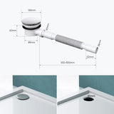 glasvilla Bonde de Douche pour Receveur de Douche Diamètre de la Douche 40 mm Trou d’Évacuation 90 mm AL001