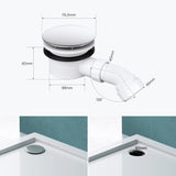 glasvilla Bonde de Douche pour Receveur de Douche Diamètre de la Douche 40 mm Trou d’Évacuation 90 mm AL001