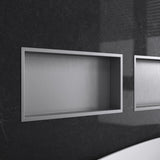 glasvilla Nicchia a Parete in Acciaio Inox Mensola Doccia a Muro a Incasso Piastrellabile Facile da Montare