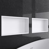 glasvilla Nicchia a Parete in Acciaio Inox Mensola Doccia a Muro a Incasso Piastrellabile Facile da Montare