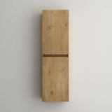 glasvilla Armoire Latérale de Salle de Bain avec 2 Portes et 4 Compartiments Étagère de Salle de Bain Armoire Polyvalente Armoire de Salle de Bain LTH 35x20x120 cm Verona