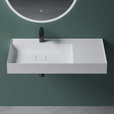 glasvilla Lavabo Bagno Sospeso da Marmo Fuso Lavandino Bagno a Parete Lavabo Rettangolare Colossum630