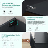 glasvilla Table TV Meuble TV Poignée Dissimulée avec Fermeture en Douceur Meuble Mural Bas pour Salon Fernsehschrank02