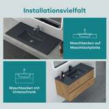 lavabo Glasvilla, lavabo encastré, meuble vasque, lavabo encastré en fonte minérale Col02