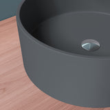 Vasque ronde Glasvilla 40x40x15cm Col804 à poser, sans trou de robinetterie ni trop-plein
