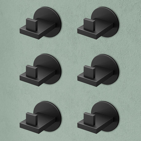 Glasvilla Design – Ganchos de pared de acero inoxidable Stalo-08 / Stalo-09 con montaje adhesivo o atornillado