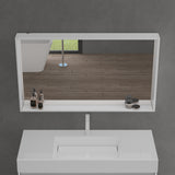 glasvilla Armadietto a Specchio con Luce Specchio con Pensile per Bagno con Luce LED Mobiletto da Bagno con Ante a Specchio Spiegelschrank-01