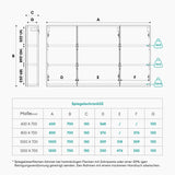 glasvilla Spiegelschrank mit Spielgeltüren Badezimmerschrank Hängeschrank Badezimmerspiegel Spiegelschrank-02